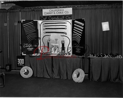 NBP-P 0024 - Industrial Fair - California Conduit   Cable Co. Booth - State House - Boston
